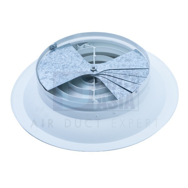 Damper for round ceiling diffuser-m